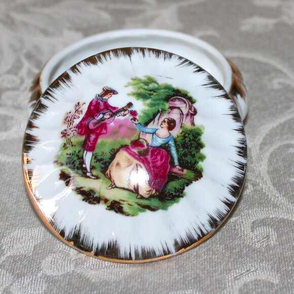 Gorgeous Antique Limoges-Style Trinket Box - Picture 3 of 7